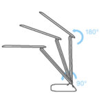 Magnetoplan lampe de bureau � led tropo, avec socle, blanc