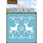 Avenue mandarine set de 6 pochoirs enfants noël Avenue mandarine set de 6 pochoirs enfants noël