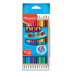 Maped color'peps duo - 12 crayons de couleur 2 - en - 1 certifiés fsc Maped color'peps duo - 12 crayons de couleur 2 - en - 1 certifiés fsc