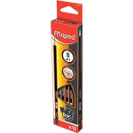Maped crayons graphite black'peps b en boîte carton Maped crayons graphite black'peps b en boîte carton