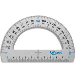Maped rapporteur demi circulaire 180° aluminium 12 cm Maped rapporteur demi circulaire 180° aluminium 12 cm