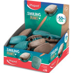Maped taille - crayons 1 trou smiling planet compos  50% de fibres de bois fsc, vendu en prsentoir ...