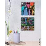 Marabu kit acrylique acryl color squeegee art power