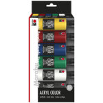 Marabu peinture acrylique 'basicacryl', kit pour dbutants