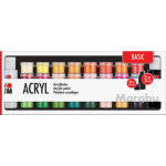 Set de peinture acrylique basic, 32x 3, 5 ml / 2x 59 ml