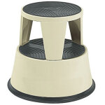 Marchepied tabouret mtal beige