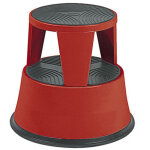 Marchepied tabouret mtal rouge