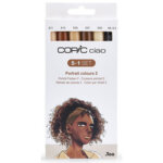 Marqueur ciao, kit de 5 + 1 'portrait 2'