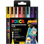 Marqueur � pigment pc - 3m, �tui de 8 manga hero