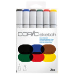 Marqueur sketch, kit de 6 'bold primaries'