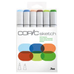 Marqueur sketch, kit de 6 'earth essentials'