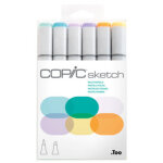 Marqueur sketch, kit de 6 'pale pastels'