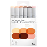 Marqueur sketch, kit de 6 'skin tones'