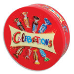 Mars celebration assortiment de chocolats au lait fourrs et de biscuits enrobs de chocolat au lait ...