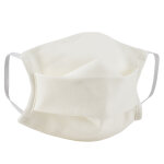 Masque de protection lavable 10 fois en tissu écru certifié uns1 - taille adulte - lot de 2 Masque de protection lavable 10 fois en tissu écru certifié uns1 - taille adulte - lot de 2