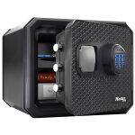 Master lock coffre fort � serrure avec combinaison �lectronique - anti - feu et �tanche - format l de ...