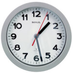 Maul horloge murale / radio maulstep, diamètre: 200 mm, argent Maul horloge murale / radio maulstep, diamètre: 200 mm, argent