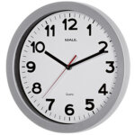 Maul horloge murale / radio pilote maulstep, diamtre: 300mm
