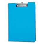 Maul porte - bloc  rabat a4 en pvc avec pince mtal. pochette intrieure / porte - stylo. coloris bleu ...