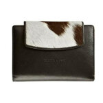 Maverick portemonnaie beverly. fermeture patte - 7 cartes - 4 poches - poche monnaie. brun.