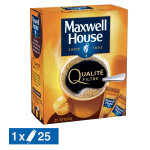 Maxwell house caf soluble maxwell house qualit filtre, bote de 25 sticks