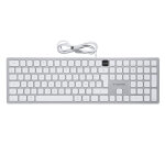 Mcl - xtrememac - clavier filaire pour mac avec bouton on / off, taille r�elle (100 %), avec fil, usb, ...