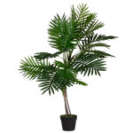 Meet paperflow plante artificielle palmier h. 115 cm - feuillage plastique vert