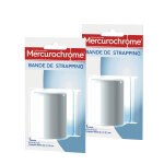 Mercurochrome bande de strapping mercurochrome 2, 5 m x 6 cm, lot de 2 bandes