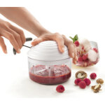 Metaltex hachoir � fruits et l�gumes rotomac, 600 ml, blanc