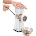 Hachoir tartare, plastique / inox, blanc