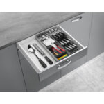 Range - couverts uni - fit, plastique, gris