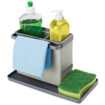 Rangement pour �vier tidytex, plastique, gris