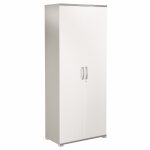 Meuble haut activity portes hautes - h. 180 x l. 80 x p. 45 cm - corps aluminium - portes blanc