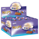 Milka napolitains naps, mini - tablette de chocolat - bote de 355