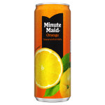 Minute maid jus d orange 100% pur jus canettes slim 33 cl - lot de 24