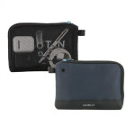 Mobilis 005038, unisexe, sac  main, fermeture  glissire, noir, bleu, monochromatique, 190 mm