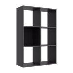 Biblioth�que multicases classic - 6 cases - noir