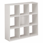 Biblioth�que multicases color - 9 cases - aluminium