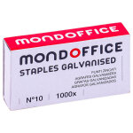 Mondoffice agrafes n�10 en acier galvanis� - capacit� 10 feuilles - bo�te de 1000