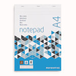 Mondoffice bloc notes agraf� a4 21 x 29, 7 cm - 70g - non perfor� - petits carreaux 5x5 - 200 pages