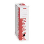 Mondoffice bo�te archives premium - dos 10 cm - rouge - lot de 10