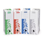 Mondoffice bo�te archives premium - dos 12 cm - coloris assortis - lot de 10