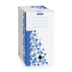 Mondoffice bote archives premium - dos 20 cm - bleu - lot de 10