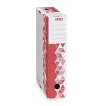 Mondoffice bo�te archives premium - dos 8 cm - rouge
