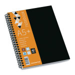 Mondoffice cahier � spirale 16, 8 x 21 cm - 80g - perfor� 2 trous - petits carreaux 5x5 - 160 pages