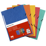 Mondoffice chemise  lastiques 3 rabats format 24 x 32 cm - coloris assortis classic