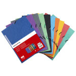 Mondoffice chemise  lastiques 3 rabats format 24 x 32 cm - coloris assortis tonic