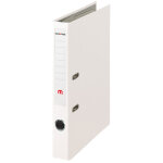 Mondoffice classeur  levier a4 premium polypropylne - dos 5 cm - blanc