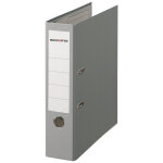 Mondoffice classeur  levier a4 premium polypropylne - dos 8 cm - gris
