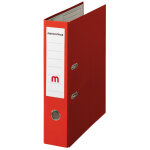 Mondoffice classeur  levier a4 premium polypropylne - dos 8 cm - rouge